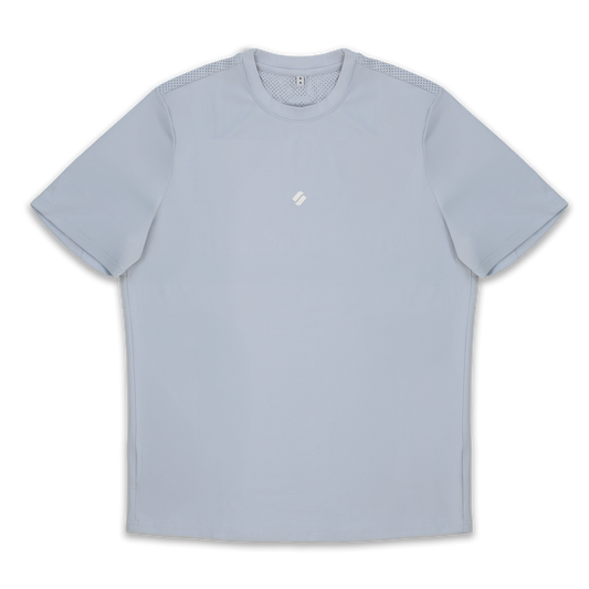 Perforated Tee - Pastel Blue