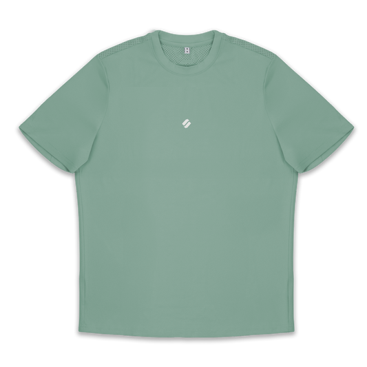 Perforated Tee - Sage Green