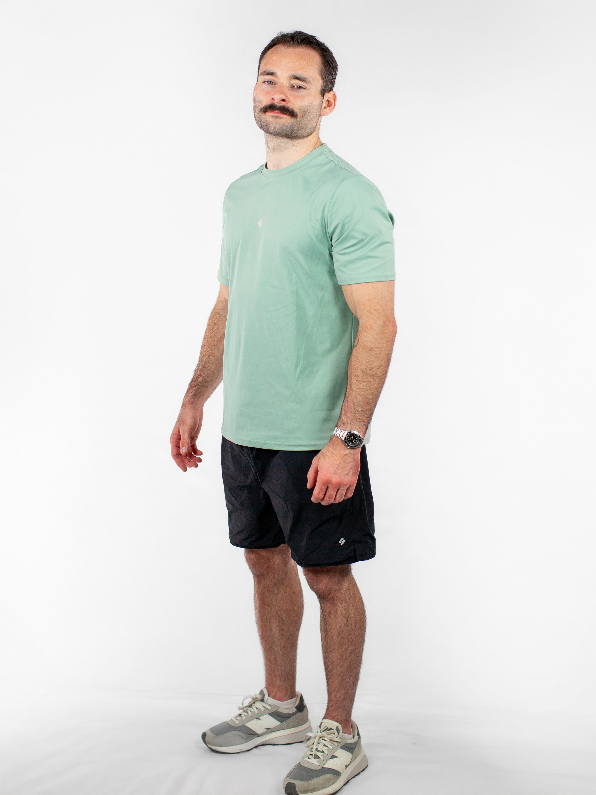 Perforated Tee - Sage Green