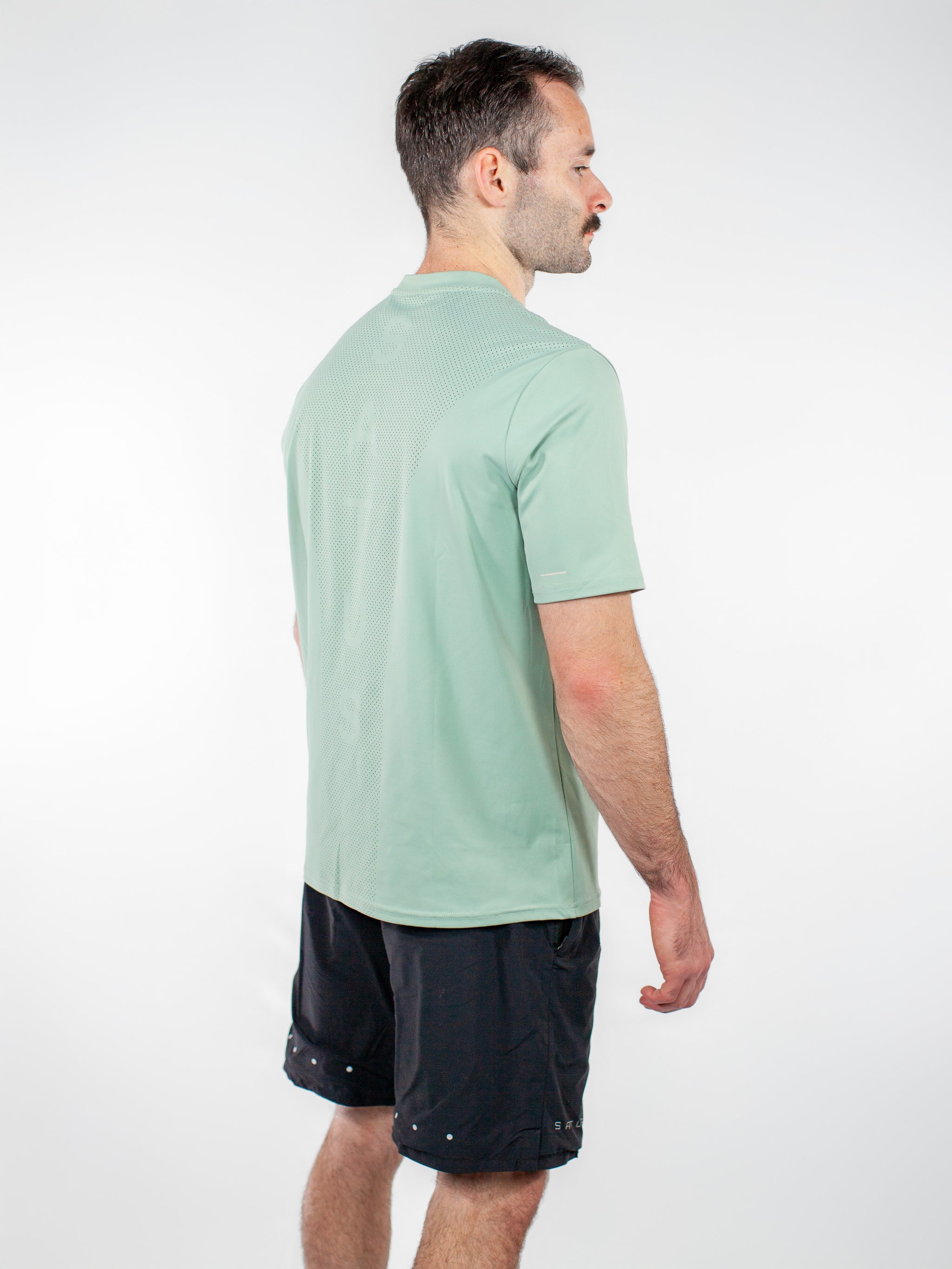 Perforated Tee - Sage Green