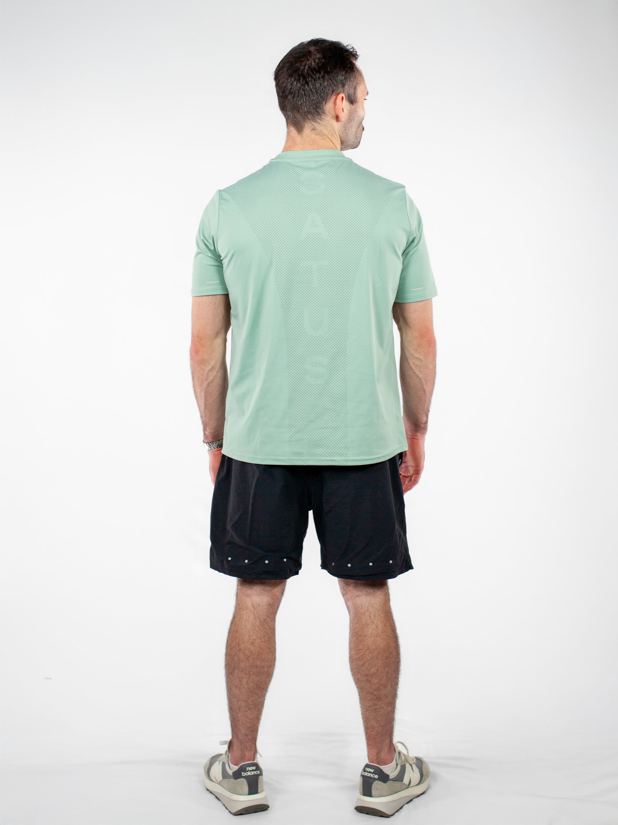 Perforated Tee - Sage Green