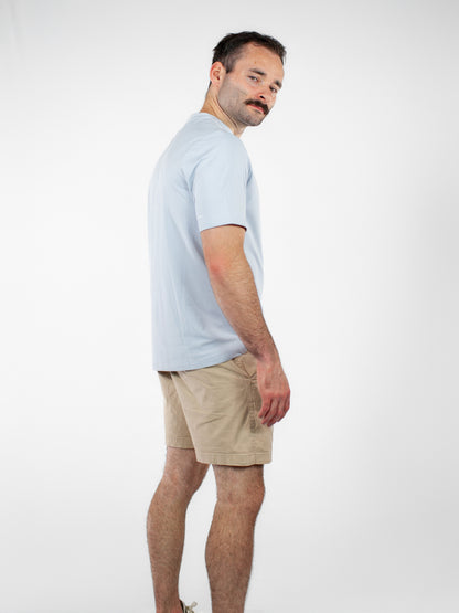 Perforated Tee - Pastel Blue