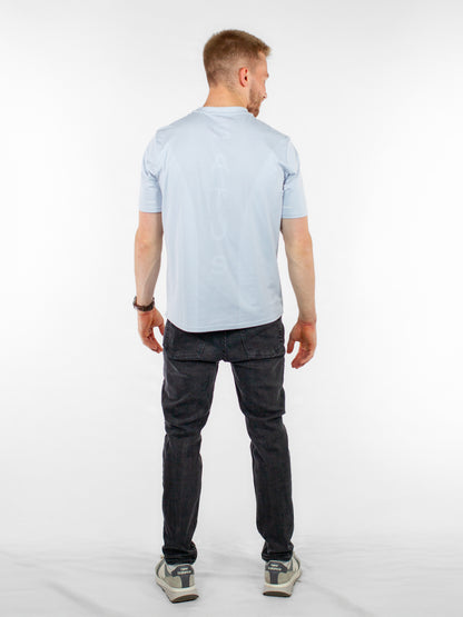Perforated Tee - Pastel Blue