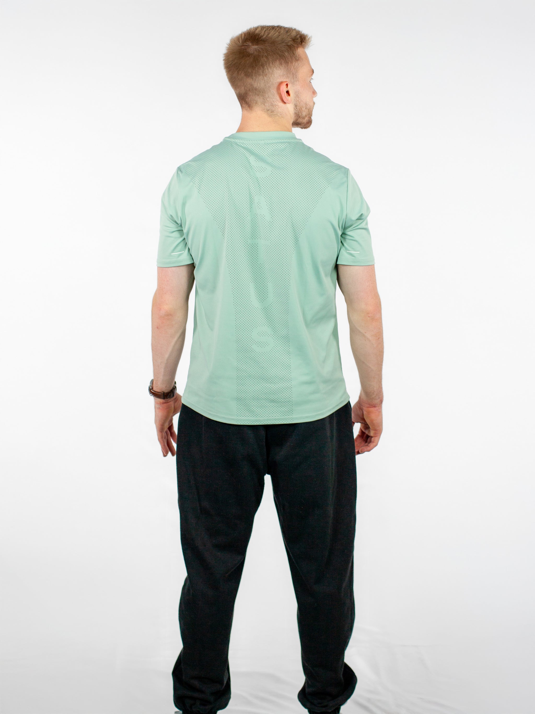 Perforated Tee - Sage Green