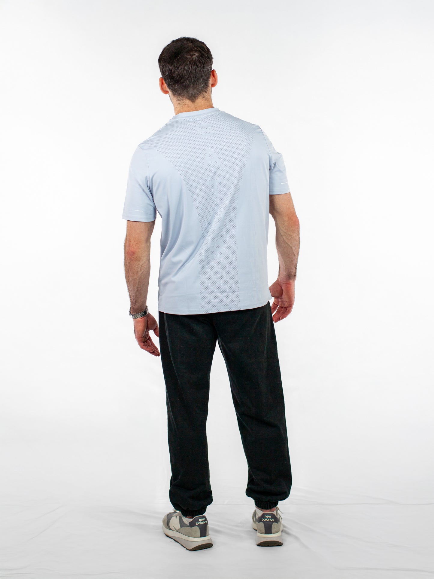 Perforated Tee - Pastel Blue