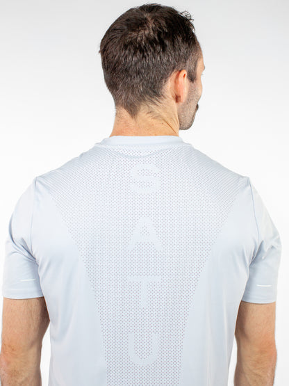 Perforated Tee - Pastel Blue