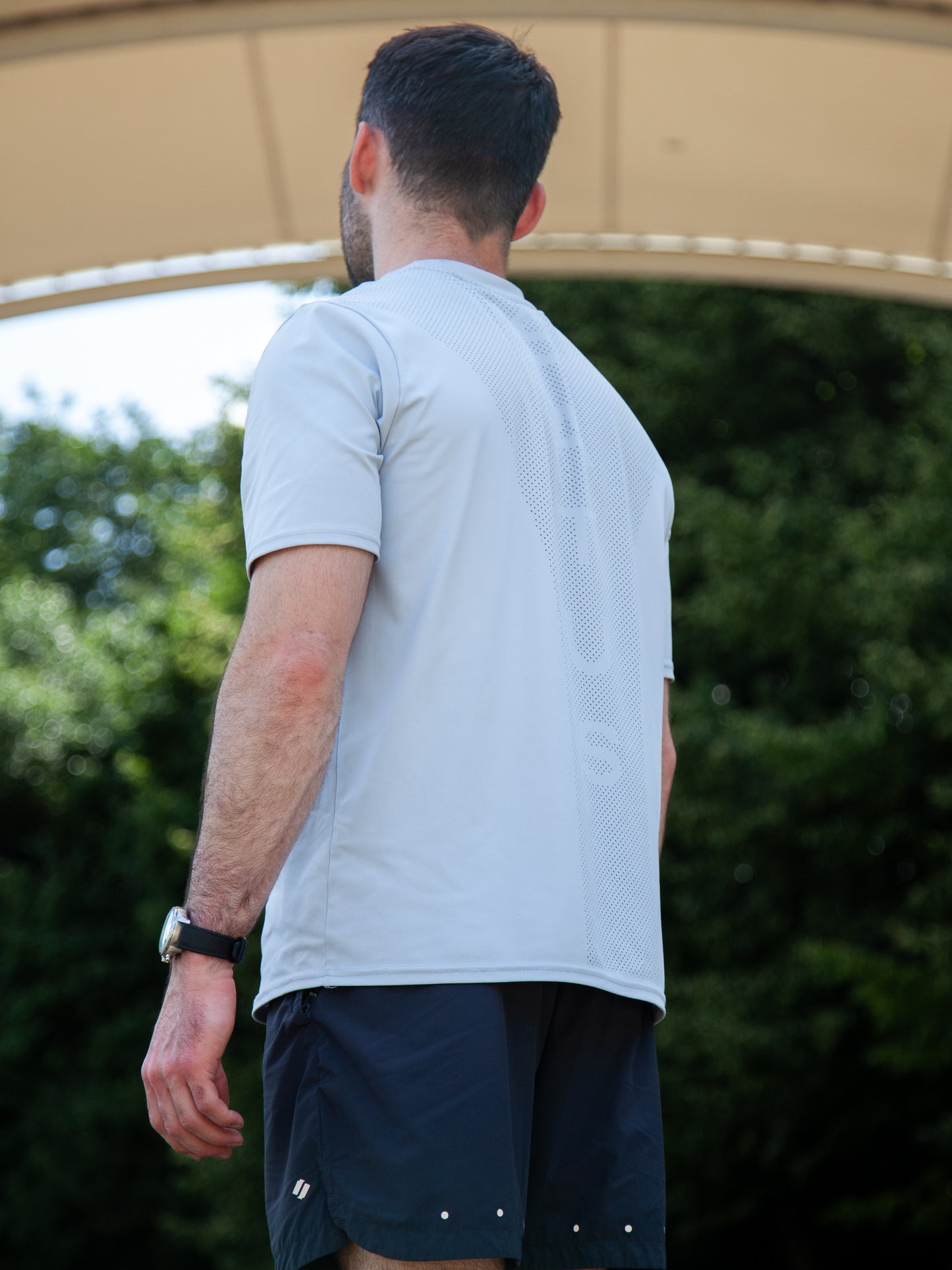 Perforated Tee - Pastel Blue