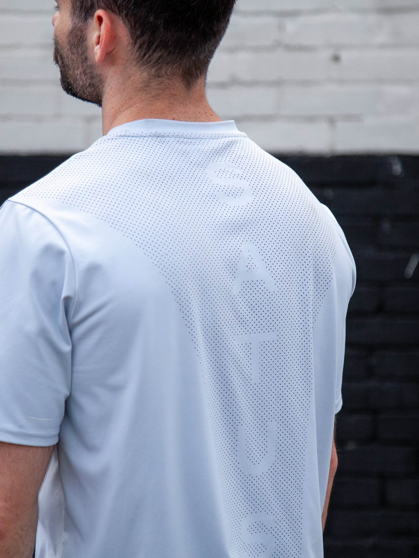 Perforated Tee - Pastel Blue