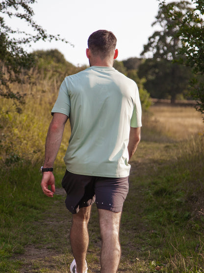 Perforated Tee - Sage Green